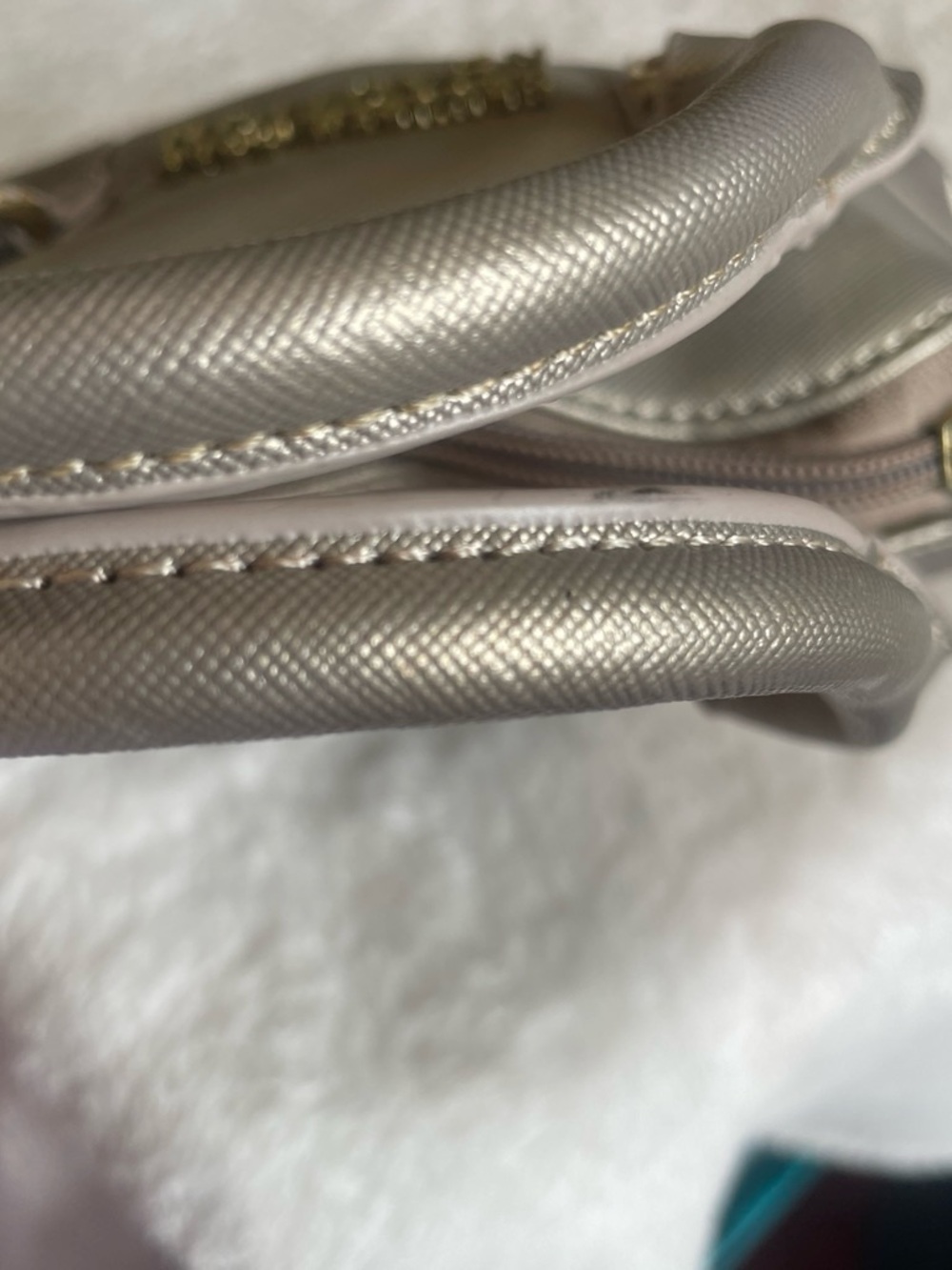 Kenneth Cole Reaction Metallic Silver Mini Dome Satchel - Picture 4 of 4